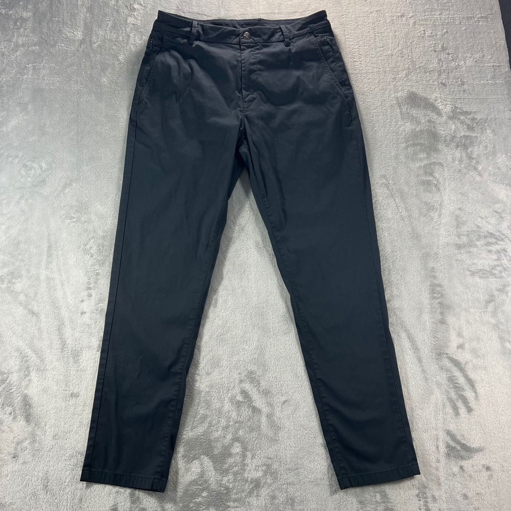 BIRDDOGS Chino Pants Mens 32x30 Black Faded‎ Built-in Liner Stretch Tech Stretch